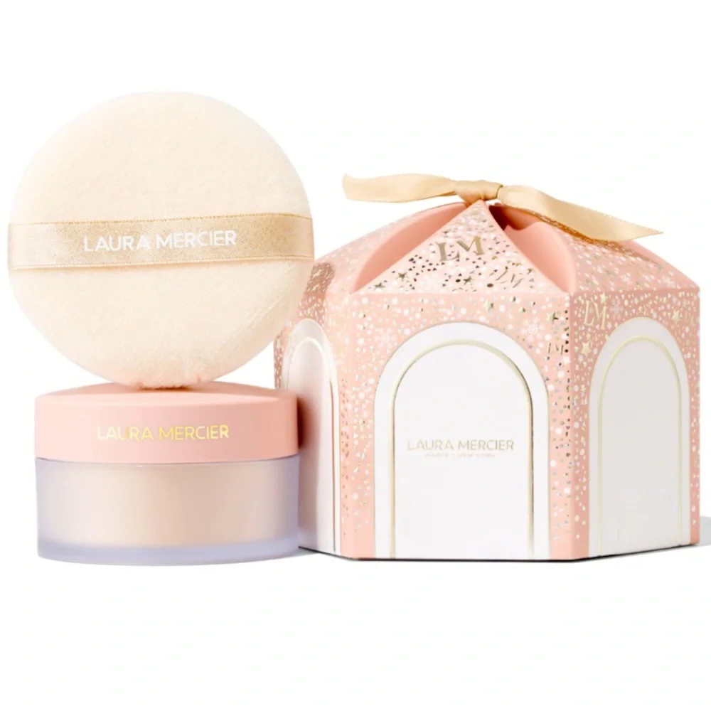Laura Mercier Divinely Flawless Translucent Loose Setting Powder & Puff …